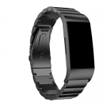 Fitbit charge 4 bandje rvs zwart - Onlinebandjes.nl
