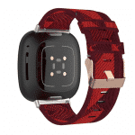 Fitbit Sense bandje canvas rood – Onlinebandjes.nl