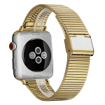 Apple Watch RVS bandje goud druksluiting – Onlinebandjes.nl