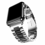 Apple Watch bandje RVS zilver zwart vouwsluiting - Onlinebandjes.nl