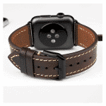 Apple watch bandje 42 mm leer donkerbruin – Onlinebandjes.nl
