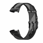 Fitbit charge 4 canvas zwart grijs – Onlinebandjes.nl