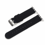 Apple Watch 38 mm bandje nylon zwart – Onlinebandjes.nl