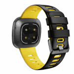 Fitbit Versa 3 sport bandje zwart geel – Onlinebandjes.nl
