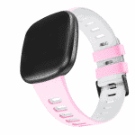 Fitbit sense sport bandje roze wit – Onlinebandjes.nl