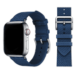 Apple watch bandje Nylon donkerblauw - Onlinebandjes.nl