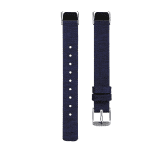 Fitbit luxe bandje donkerblauw canvas – Onlinebandjes.nl
