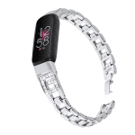 Fitbit luxe bandje rvs diamant zilver - Onlinebandjes.nl