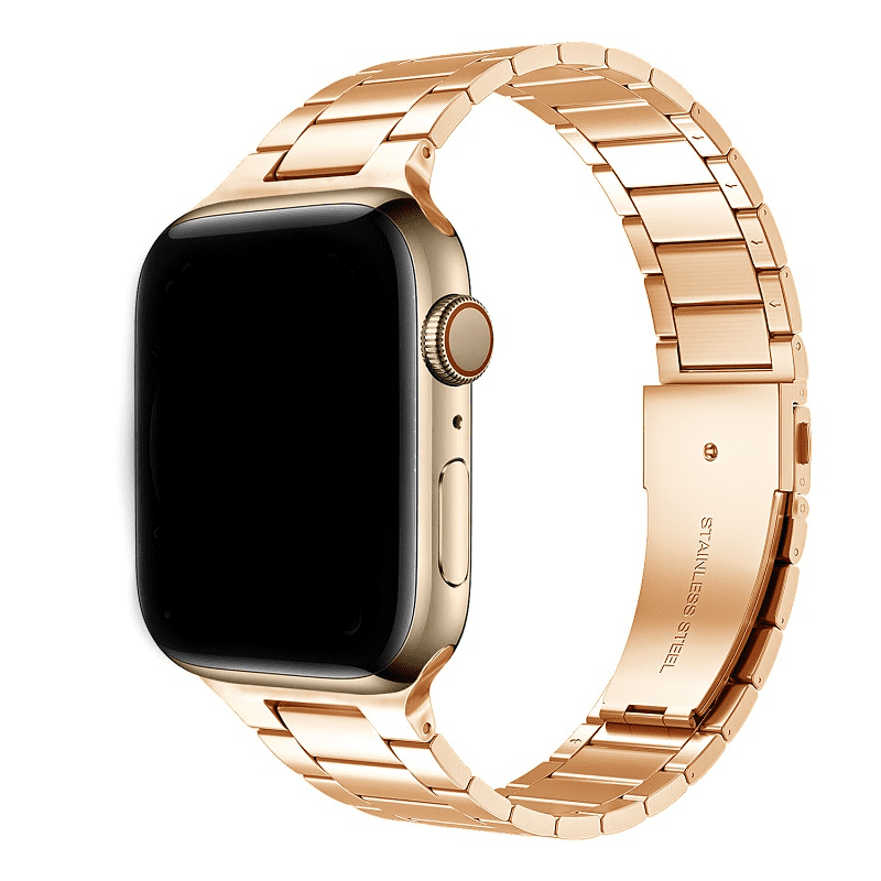 Apple Watch bandje Rose goud rvs - Onlinebandjes.nl