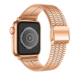 Apple watch bandje rvs druksluiting rose goud – Onlinebandjes.nl