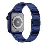 Apple watch bandje rvs vouwsluiting alu blauw – Onlinebandjes.nl