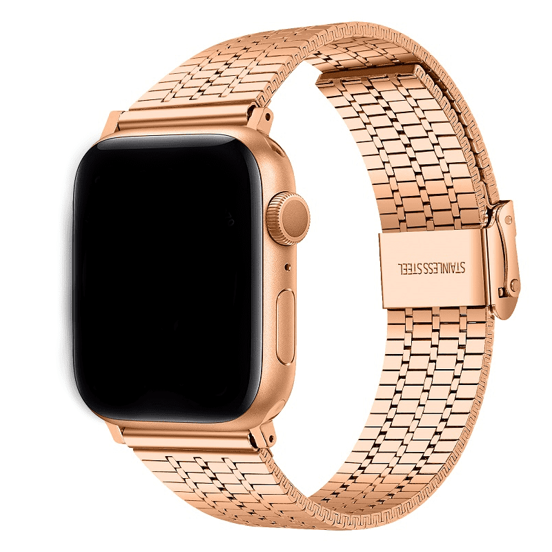 Apple watch bandjes rvs rose goud - Onlinebandjes.nl