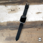 Apple watch bandjes leer zwart – Onlinebandjes.nl