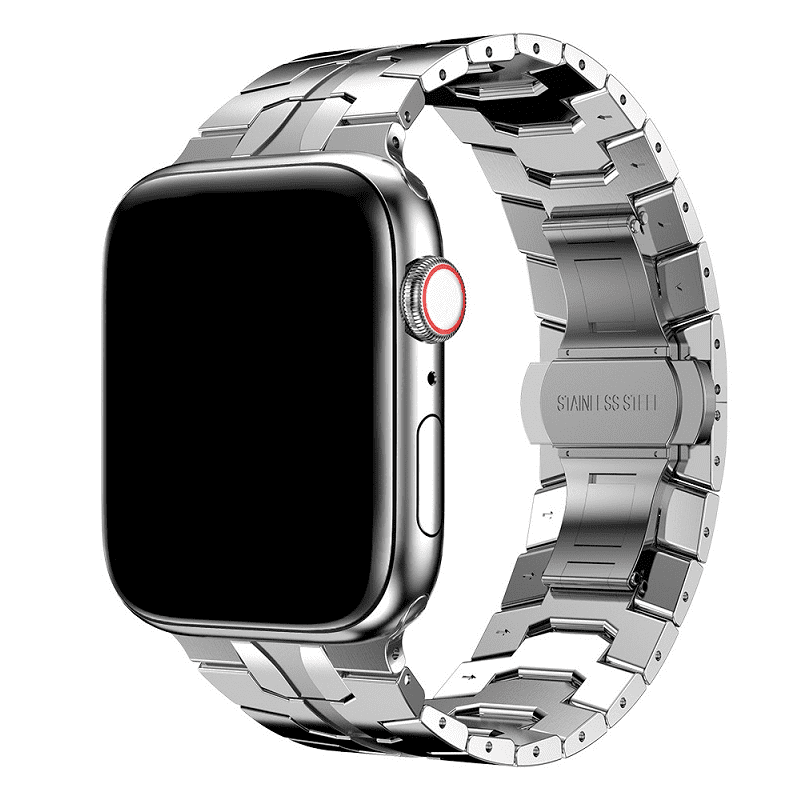 Luxe apple watch bandjes rvs zilver – onlinebandjes.nl