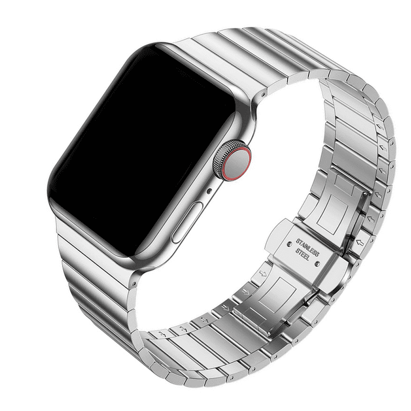 apple watch bandjes rvs 45mm zilver – onlinebandjes.nl